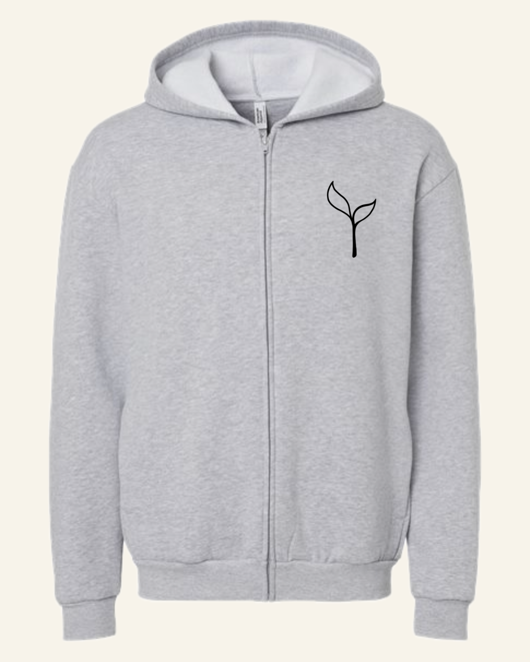 full-zip hoodie