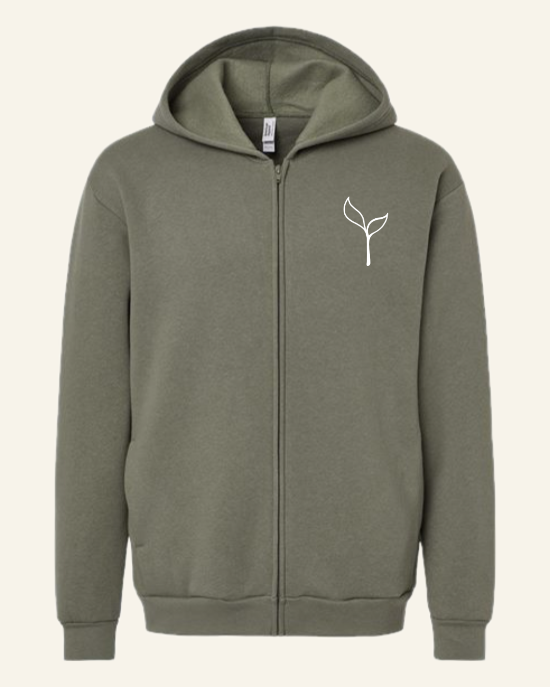full-zip hoodie